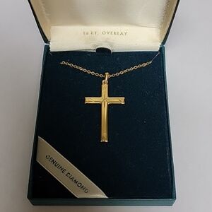14K Gold Cross Necklace